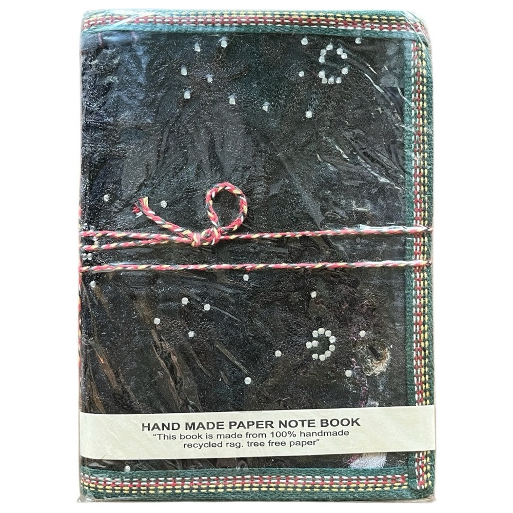 Handcrafted Sari Silk Journal · Tree-Free Paper · Zero Waste · Living Ritual